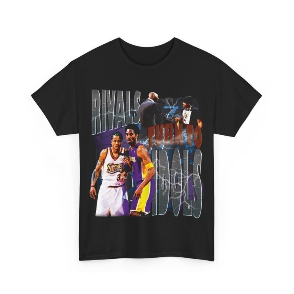 Rivals Turn To Idols Shirt Iverson X KobeStyle Rap T-Shirt